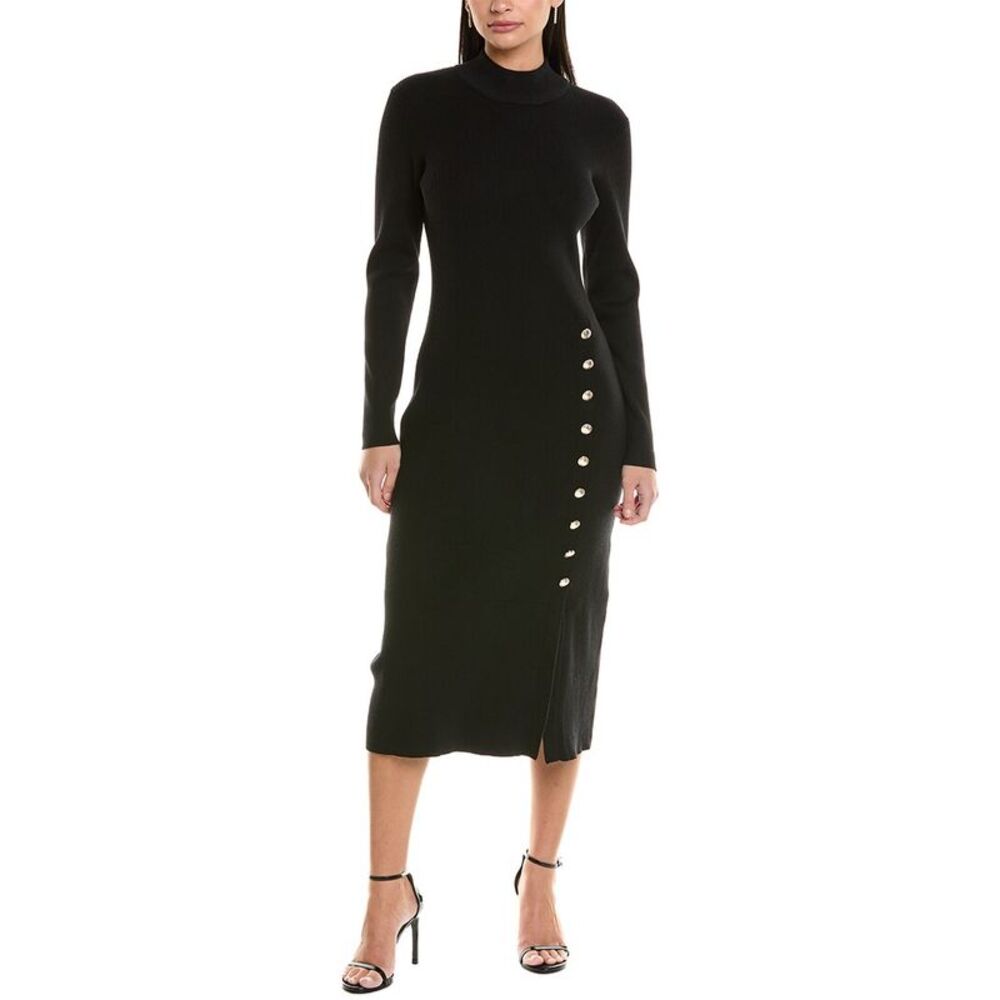Elie Tahari Womens  The Chaya Sweaterdress, Black